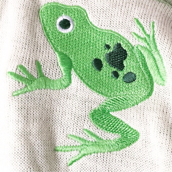 SOLD🛑Thorn Fable Cottagecore Whimsy Embroidered Patch Checkered Oversized Cardi - Picture 10 of 11